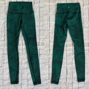 Lululemon wunder under pant hi rise hunter green 6